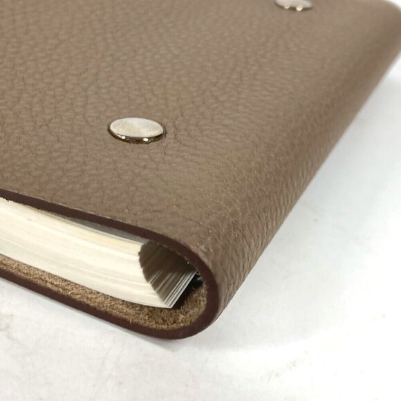 HERMES Notebook cover Yuris PM stationery Taurillon Clemence Etoupe gray - Picture 8 of 16